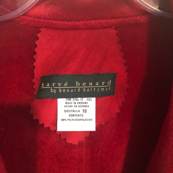 Pretty Red Blazer by Harve Bernard in Size 10 - Picture 4 of 7